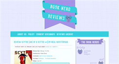 Desktop Screenshot of booknerdreviews.com